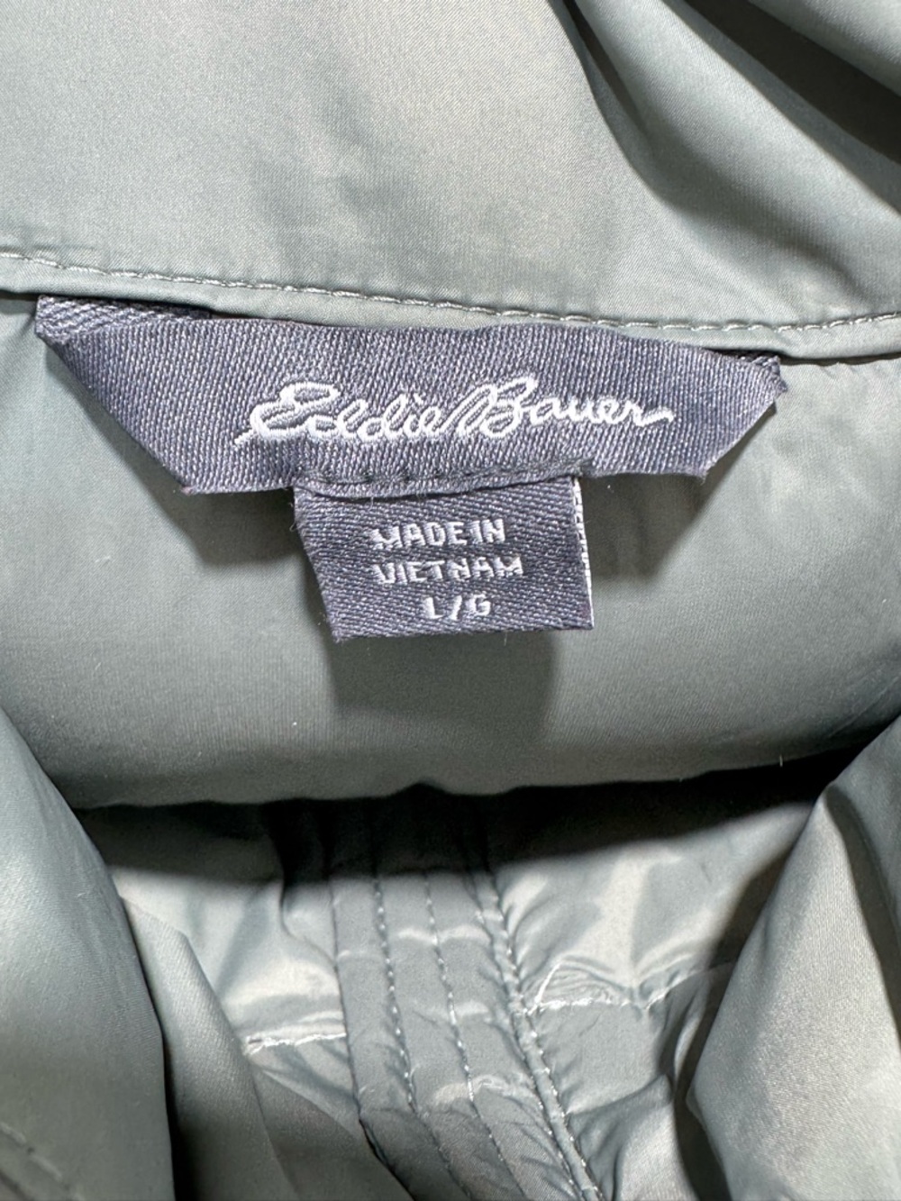 Eddie Bauer CirrusLite Down Vest Womens Sz L Olive Green 650 Fill Puffer Jacket - Picture 9 of 10